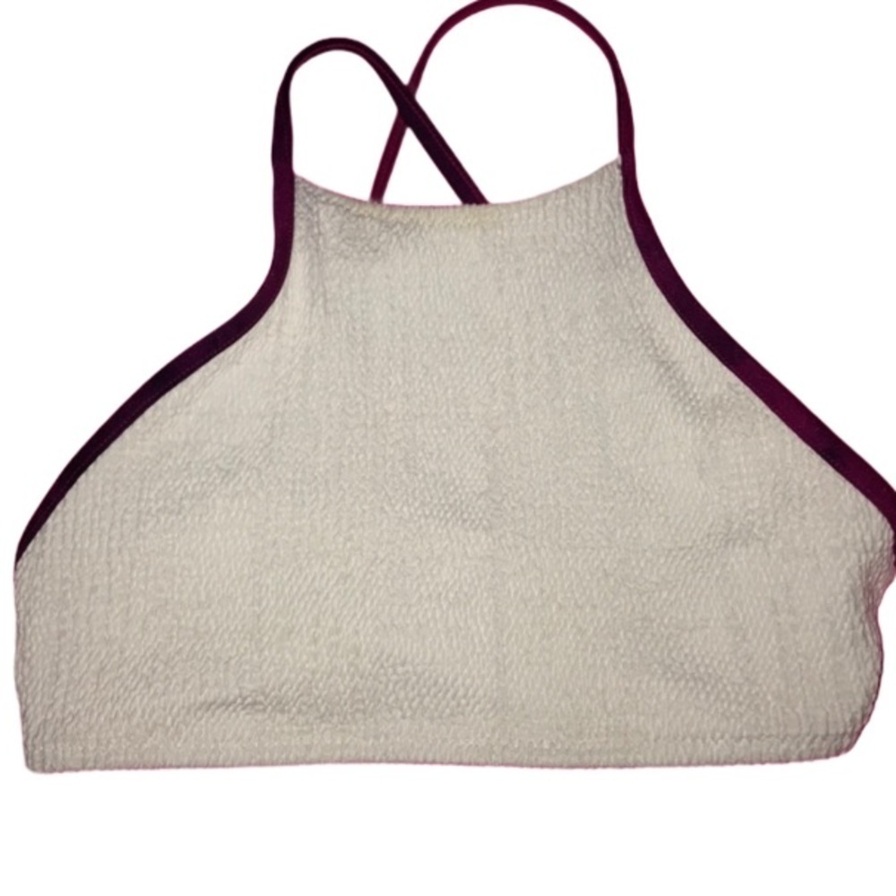 Made By Dawn Halter Bikini Top nwot